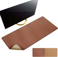 MAIDERN 40" x 16" Cork & Leather Desk Pad, Large XXL Mat, Full Mouse Pad, Reversible Protector for Gaming Home Office (Brown)