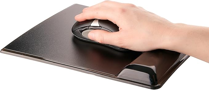 Fellowes® MICROBAN® Gel Mouse Pad Wrist Support - Black (9182301)