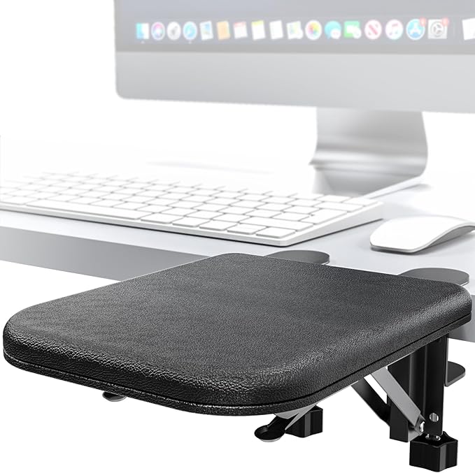 NODOCA Arm Rest for Desk, Ergonomics Wrist Rest, Desk Extender, Soft Sponge Built-in, Comfortable Arm Support for Desk, Foldable Elbow Rest for Desk, Home, Office(1pcs)