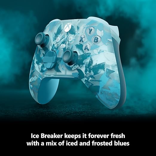 Xbox Wireless Controller Ice Breaker Special Edition - Wireless & Bluetooth Connectivity - New Hybrid D-Pad & Share Button - Featuring Textured Grip