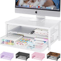 OPNICE Computer Monitor Stand Riser – White