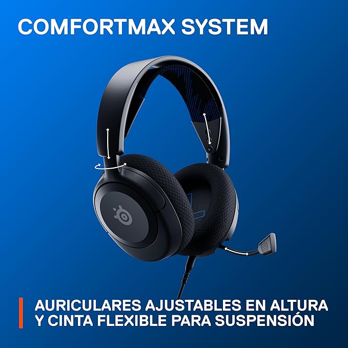 SteelSeries New Arctis Nova 1P Multi-System Gaming wired Headset — Hi-Fi Drivers — 360° Spatial Audio — Comfort Design — Durable — Lightweight—Noise-Cancelling Mic — PS5/PS4, PC, Xbox, Switch - Black