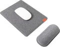 SenseAGE Detachable Ergonomic Mouse Pad with Wrist Rest Support, Adjustable Placement for Pain Relief, Non-Slip Base, for Computer & Laptop, Office Desk Accessories, 9.7 x 7.3 in (Dark Grey)
