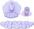 Cloud Mouse Pad with Wrist Rest, Cloud Keyboard Wrist Rest, Mouse Pad Wrist Support, Ergonomic Keyboard Mouse Wrist Support (Purple)