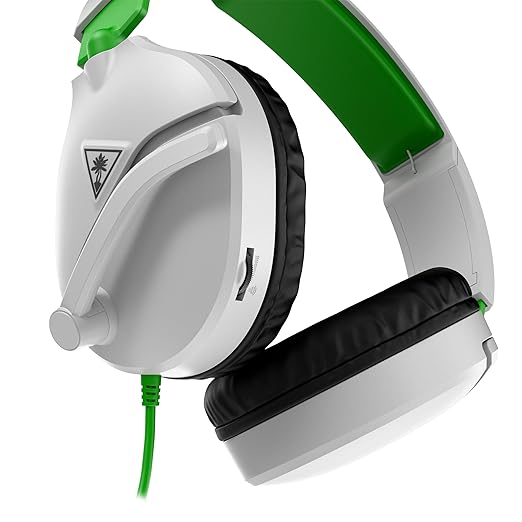 Turtle Beach Recon 70 Multiplatform Gaming Headset for Xbox Series X|S, Xbox One, PS5, PS4, PC & Mobile w/ 3.5mm Wired Connection - Flip-to-Mute Mic, 40mm Speakers, Lightweight Design, White