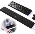 UnivoColors PostureUp L-Shaped Desk Long Wrist Rest Elbow, Non-Slip, Memory Foam, Desk Edge Support, Ergonomic Design for Long-Hour Work (23.6 * 3.9 inch One-Piece Design,Black)