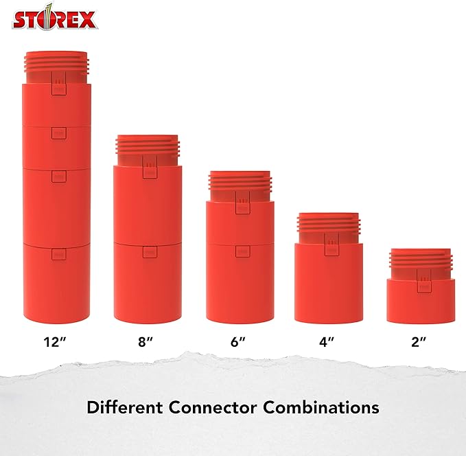 Storex Active Tilt Stool – Ergonomic Seating for Flexible Office Space and Standing Desks, Adjustable 12-24 Inch Height, Red (00324A01C)