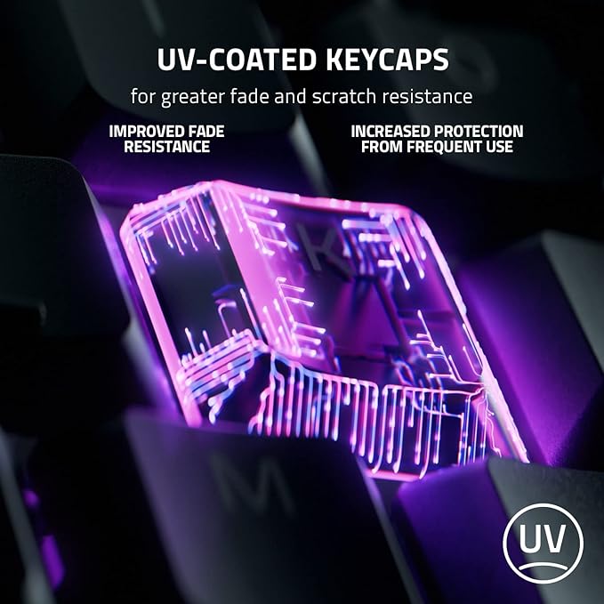 Razer Ornata V3 Gaming Keyboard: Low Profile Keys - Mecha Membrane Switches - UV Coated Keycaps - Backlit Media Keys - 10 Zone RGB Lighting - Spill Resistant - Magnetic Wrist Wrest - Snap Tap