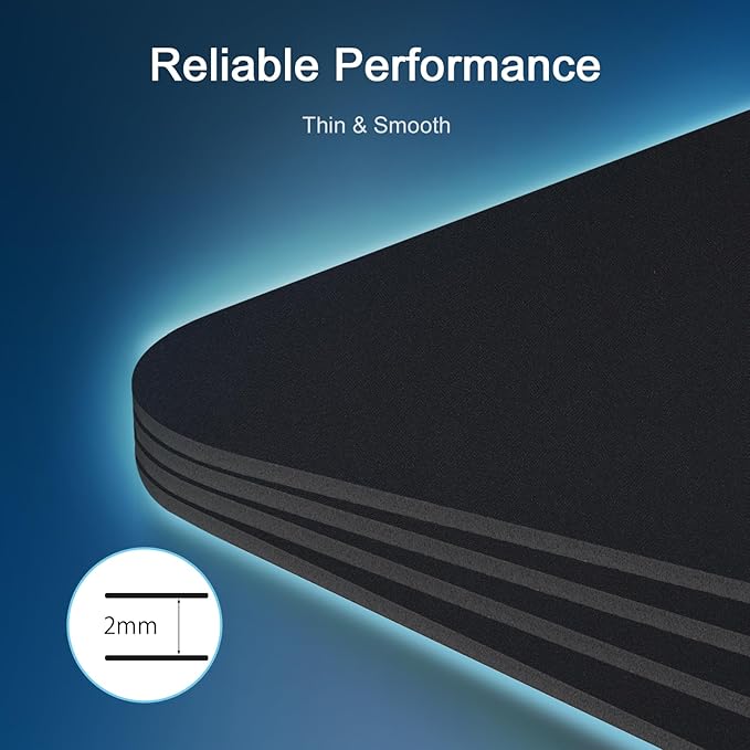Senetem XXL Large Mouse Pad, Ultra-Smooth Gaming Mousepad, Non-Slip Rubber Base, Washable Surface Fits Wired & Wireless Mouse – Big & Long Keyboard Computer Black Mat for Desk, 31.5x15.7 in