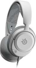 SteelSeries Arctis Nova 1 Multi-System Gaming Headset — Hi-Fi Drivers — 360° Spatial Audio — Comfort Design — Durable — Ultra Lightweight — Noise-Cancelling Mic — PC, PS5/PS4, Switch, Xbox - White