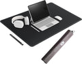 CENNBIE Leather Desk Mat Large, 43.6" x 23.6" Desk Pad Blotter Protector, Extended Non-Slip Mouse Pad, Waterproof PU Leather Large Mouse pad for Desk Office and Home (Black)