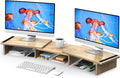 Zimilar Dual Monitor Stand Riser – Wood