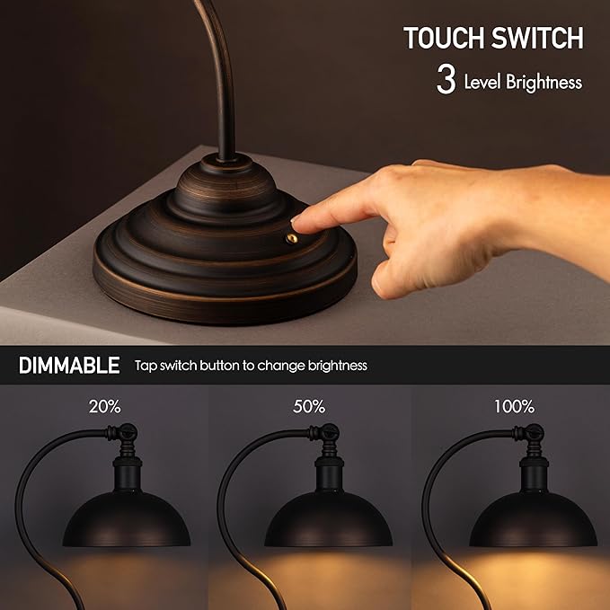 O'Bright Bankers - Cordless LED Table Lamp (Oil Rubbed Bronze)