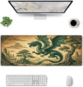 Dragon Mouse Pad XL Large Mousepad Non Slip Rubber Base Desk Mat for Laptop Computer Gaming 31.5" X 12"