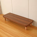 3CM Thick Wooden Monitor Riser Stand - 8CM Beech Wood Legs, Sturdy Ergonomic Desktop Organizer for Office & Home, Reduces Neck & Back Strain