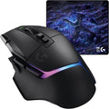 Logitech G502 X PLUS LIGHTSPEED Wireless RGB Gaming Mouse and G640 SE Large Cloth Gaming Mouse Pad (460 x 400 x 3 mm) - Black