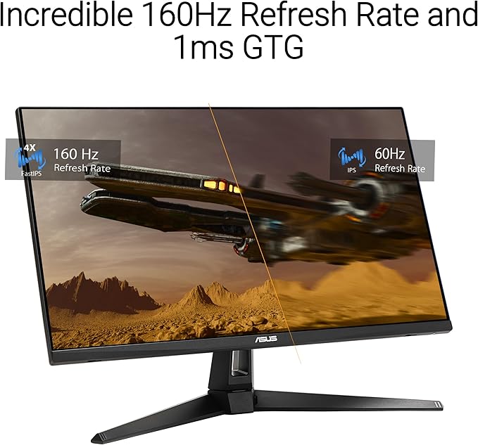 ASUS TUF Gaming 27” 4K HDR Monitor (VG27UQ1A) – 160Hz, 1ms, Extreme Low Motion Blur Sync, NVIDIA G-SYNC Compatible, AMD FreeSync Premium, 95% DCI-P3, DisplayWidget, 3 yr Warranty