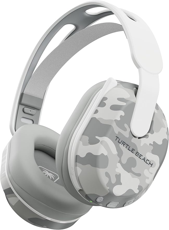 Turtle Beach Stealth 500 Wireless Gaming Headset Licensed for Xbox Series X|S, Compatible with Xbox One, Bluetooth, PC, Mobile, 40 Hr Battery, Memory Foam Cushions, Flip-to-Mute Mic – Arctic Camo