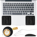 VAGAU Wrist Rests for Laptop, Wrist Support for Keyboard and Mouse, Ergonomic Memory Foam Wrist Pads for Laptop, Office, Computer, Comfortable Typing Support (Black)