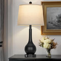 26" Black Table Lamp for Living Room Single, Touch Control Bedside Lamp for Nightstand, 3-Way Dimmable End Table Lamp for Bedroom with USB Charging Port (1 Pack)