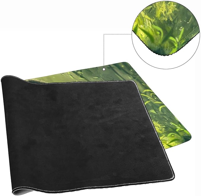 Large Ergonomic Gaming Mouse Pad Panda Joy - Adorable Baby Panda Theme with Non-Slip Base Water-Resistant Surface and Stitched Edges 40x90cm