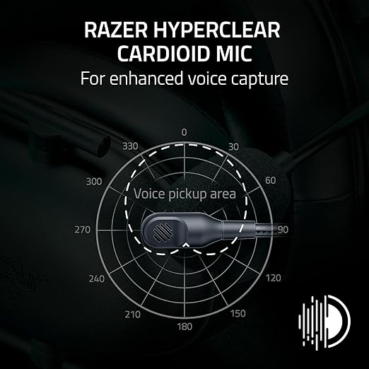 Razer BlackShark V2 X Xbox Gaming Headset: 50mm Drivers - Cardioid Mic - Lightweight - Comfortable, Noise Isolating Earcups - for Xbox Series X, Series S, PS5, PC, Switch via 3.5mm Audio Jack - Black