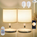 Table Lamps Set of 2 with USB C+A Ports, Table Lamp for Living Room Bedroom, Bedside Lamps for Nightstand with 2 Dimmable LED Bulbs Included