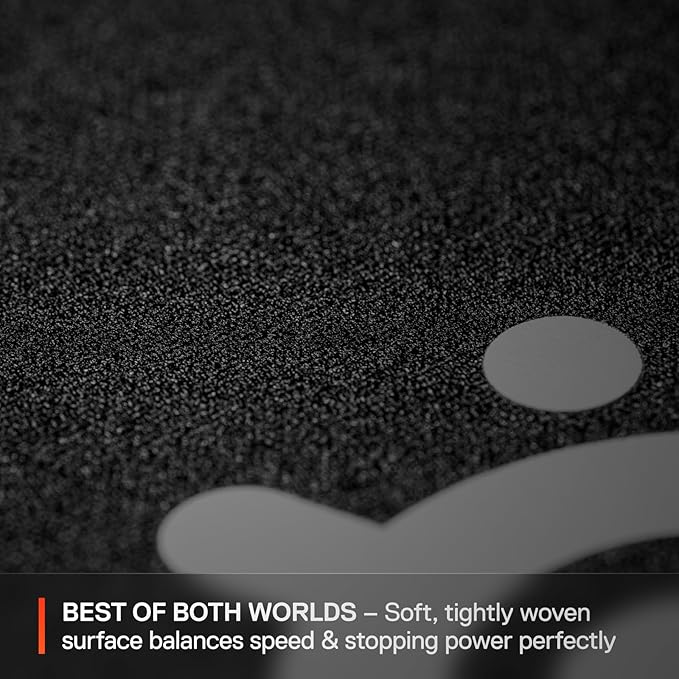 SteelSeries QcK XL Performance Balance Gaming Mousepad — Extra Density for a Smooth Glide — Low-Profile Edge Stitching — Non-Slip Neoprene Rubber Base — 15.75 x 34.43 inch — FPS, MOBAs, RTS, MMO