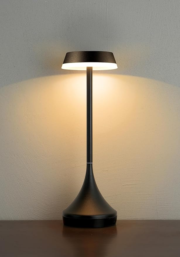 Cordless Lamp, 6000mAh, Outdoor Waterproof, Touch Control, Dimmable, 3 Color Temperature, RGB, LED Memory Function, Portable Battery Operated, Rechargeable Table Lamp Patio Dinning Restaurant Kitchen
