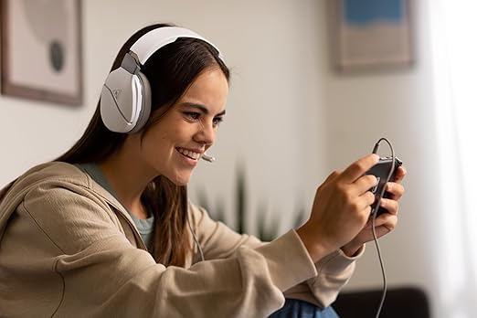 Turtle Beach Recon 200 Gen 2 Powered Gaming Headset - Xbox Series X, Xbox Series S & Xbox One, PS5, PS4, Mobile & PC with 3.5mm - Bass Boost, Memory Foam, White