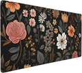 35.4 x 15.7 in, Waterproof XXL Large Mouse Pad for Desk, Extended Keyboard Mouse Mat for Computer Office, Big Laptop Mouse pad, Gaming Pc-Boho Flowers
