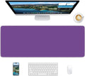 Purple Mouse Pad, 31.5 x 11.8 Large Desk Mat with Stitched Edges & Non-Slip Base, Mousepad for Office, Home, Work