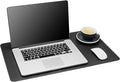 Gallaway Leather Desk Mat,Desk Writing Pad - Office Desk Pad, Medium 24" x 14" Black, Desk Mats on Top of Desks, Gift Ready Elegant Computer Desk Mat Desk Cover Desk Pad Protector PU Leather