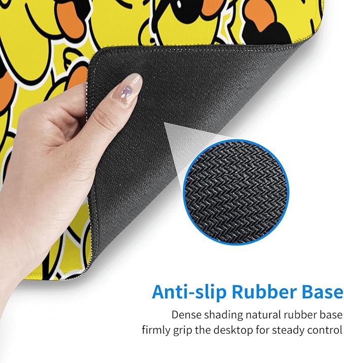 Duck Mouse Pad Extended Large Gaming Mousepad XL Big Long Oversized Desk Mat Stitched Edges 31.5 X 11.8 Inch for Home Office