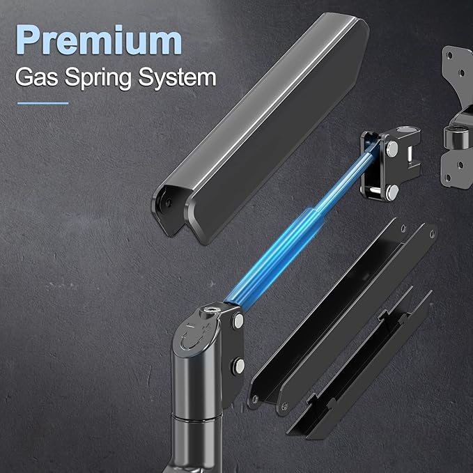Single Monitor Mount Arm Fits up to 32 Inch, Desk Mount Holds 4.4-19.8lbs Computer Screen, Full Motion Monitor Desk Mount, VESA Mount 75x75, 100x100
