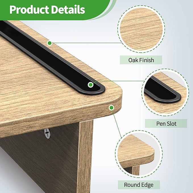 Zimilar Dual Monitor Stand Riser – Wood