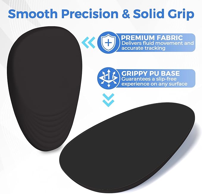 Ergonomic Mouse Pad with Wrist Support, Memory Foam Wrist Rest for Pain Relief & Carpal Tunnel, Non-Slip Base for Office, Computer, PC, Laptop (12x8x1.2inch, Black)