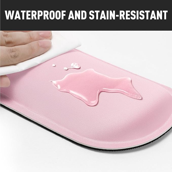 Gimars Upgrade Enlarge Silky Gel Memory Foam Keyboard Wrist Rest, Wrist Rest for Computer Keyboard, Ergonomic Mouse pad Rests for Typing, Wrist Support for Office, Gaming, Pink Gradient