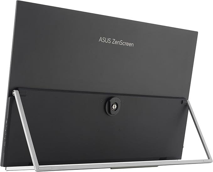 ASUS ZenScreen 27” 1440P Transportable Monitor (MB27ACF) - QHD (2560 x 1440), IPS, 100Hz, USB-C PD 70W, Speakers, Carrying Handle, Kickstand, C-clamp, Sub-woofer, 2.1 Channel Audio, 3 yr Warranty