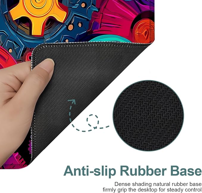Bearing Extended Gaming Mouse Pad 31.5x11.8inches Large Desk Mat Anti-Slip Rubber Base & Durable Stitched Edges for Gamers Smooth Mouse Writing Surface for Desk Office/Home