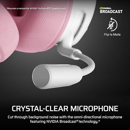 Corsair Void v2 Wireless Gaming Headset with Bluetooth for PC, PS5, PS4, Switch & Mobile – Dolby Atmos, Dual Wireless Multiplatform, Long Battery Life, Fast Charging – Pink