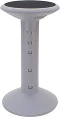 Storex Active Tilt Stool – Ergonomic Seating for Flexible Office Space and Standing Desks, Adjustable 12-24 Inch Height, Gray (00322U01C)