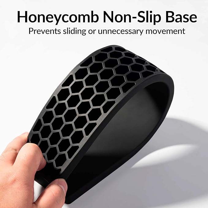 Ergonomic Silicone Wrist Rest for Keychron Q3 / Q3 Max / V3 / V3 Max / C3 Pro, 14.37" Honeycomb Non-Slip Palm Rest, 80% TKL Mechanical Keyboards with Comfortable Typing