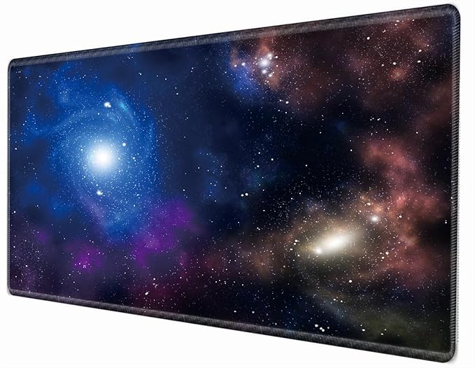 Galaxy Desk Mat 36x24 Mouse Pad Gaming Mousepad Large Giant Desk Pad XXXL Mouse Mat Huge Oversized Computer Mat for Wireless Mouse Home Work Office