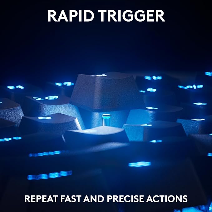 Logitech G PRO X TKL Rapid (Tenkeyless) Wired Gaming Keyboard: Magnetic Analog Switches with Rapid Trigger, Lightsync RGB, Detachable USB-C Cable, Volume Roller & Media Buttons - Black