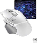 Logitech G502 X Lighstspeed Wireless Gaming Mouse + 10th Anniversary Mousepad Bundle - White