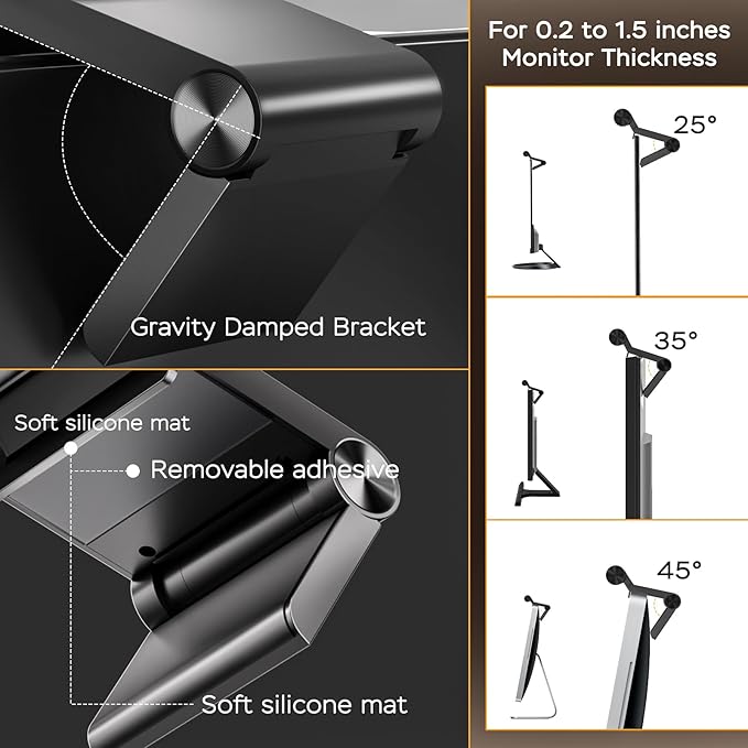 Monitor Light Bar，Computer Light Bar， Dimmable Screen USB Reading Lamps, Suitable for Flat-PanelDisplays of Different Sizes, USB Powered,No-Glare Eye Protection Home Office LED Work Light