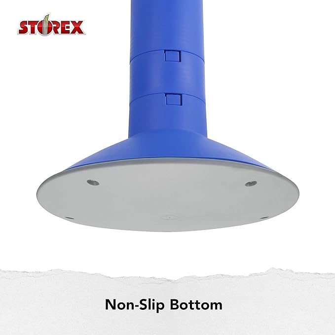 Storex Wiggle Stool – Active Flexible Seating for Classroom, Home and Office, Adjustable 12-18 Inch Height, Blue (00301A01C)