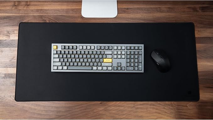 Keychron XL Gaming Mouse Pad Desk Mat, 35.4" × 15.7", Soft Micro-Weave Surface, Non-Slip Rubber Base, Anti-Fray Stitched Edges, Extended Large Mousepad for Gaming & Office – Black