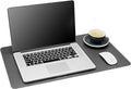 Gallaway Leather Desk Mat,Desk Writing Pad - Office Desk Pad, Medium 24" x 14" Gray, Desk Mats on Top of Desks, Gift Ready Elegant Computer Desk Mat Desk Cover Desk Pad Protector PU Leather